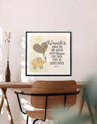 Poster „Wunder beginnen, wenn wir unseren Träumen folgen“