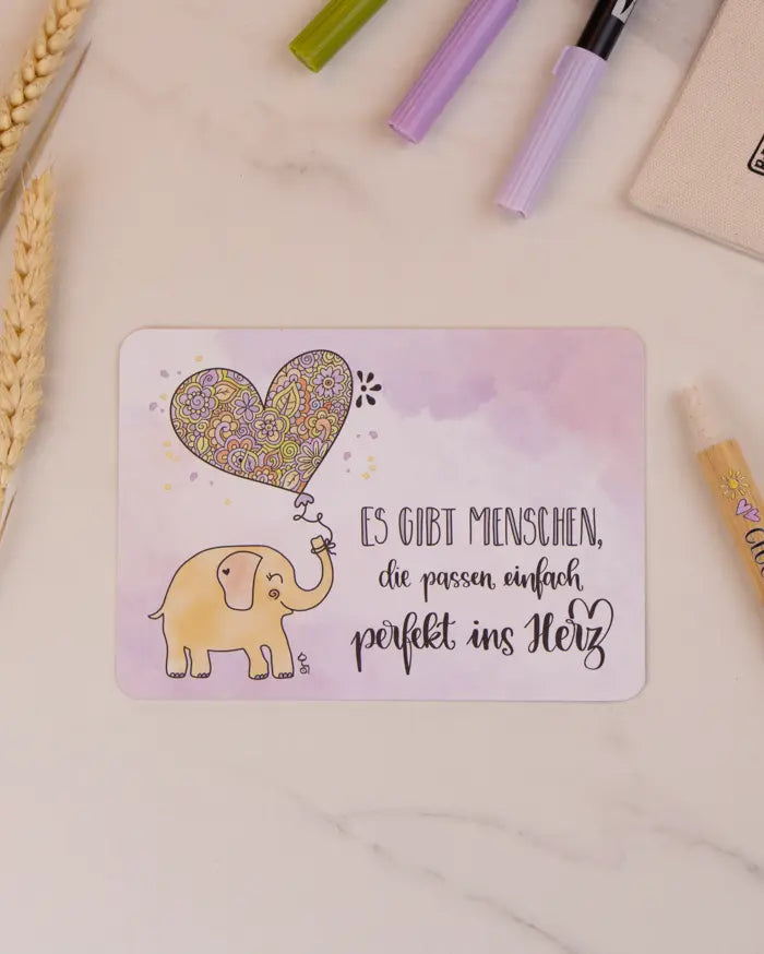Postkarte "Es gibt Menschen"