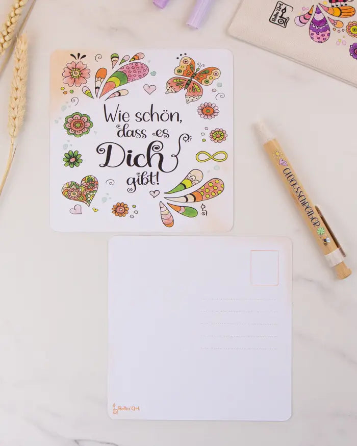 Postkarte "Wie schön, dass es dich gibt"