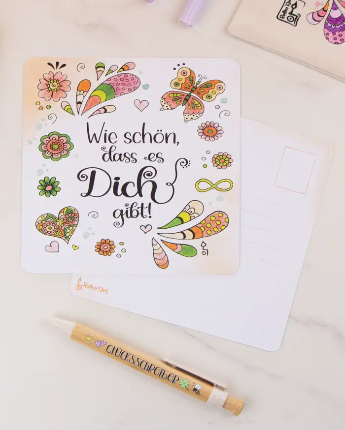 Postkarte "Wie schön, dass es dich gibt"