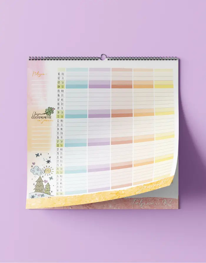 Rollin'Art Familienkalender 2026