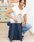 Rucksack groß Navy Dusk "Good vibes only”