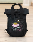 Rucksack klein Black „Bee happy”