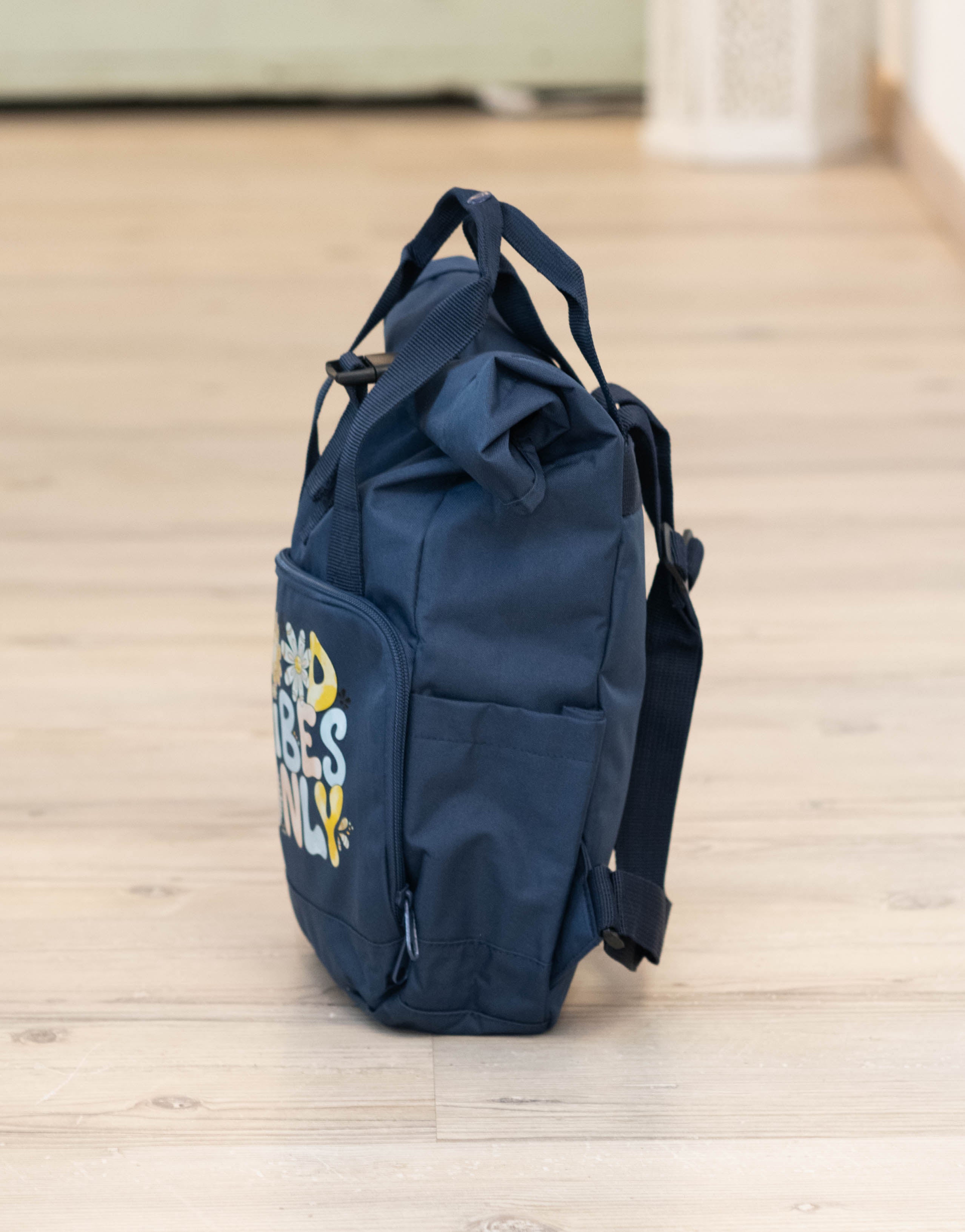 Rucksack klein Navy Dusk "Good vibes only”