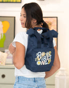 Rucksack klein Navy Dusk "Good vibes only”