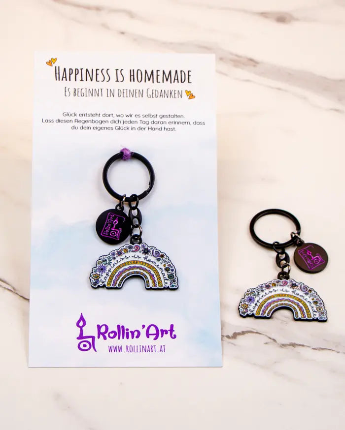 Schlüsselanhänger "Happiness is homemade"