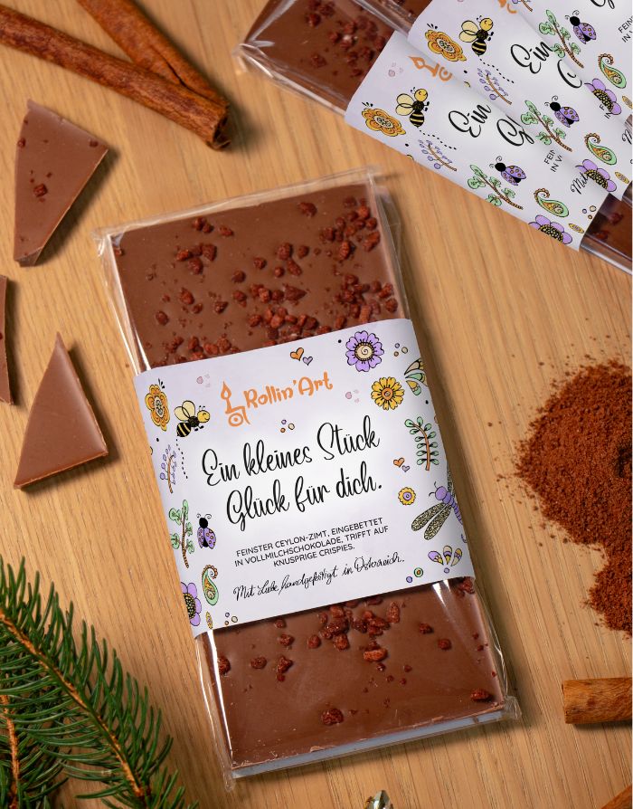 Schokolade „Ein kleines Stück Glück für dich"