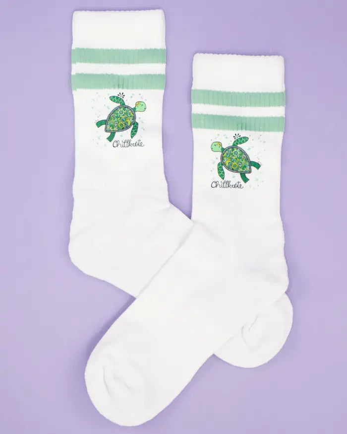 Socken "Chillkröte"