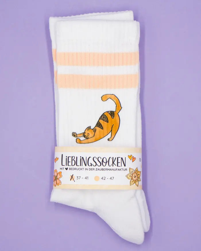 Socken "Glückskatze"