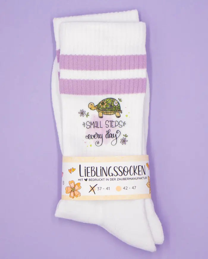 Socken "Small steps"