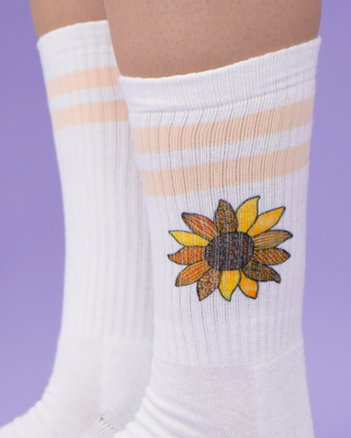 Socken "Sonnenblume"
