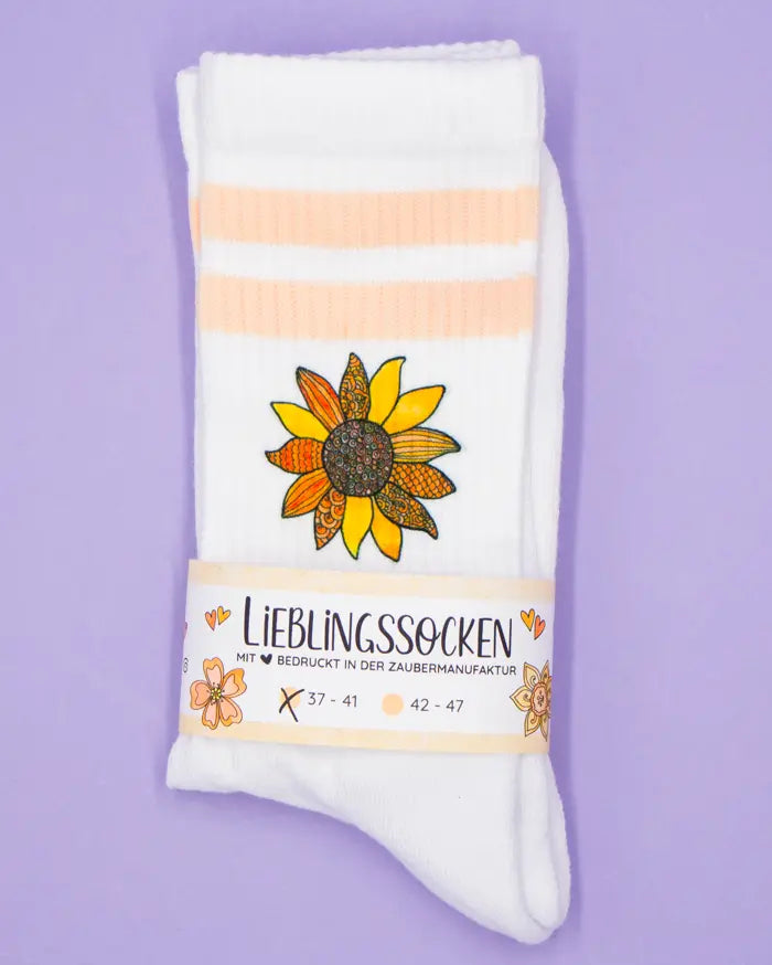 Socken "Sonnenblume"
