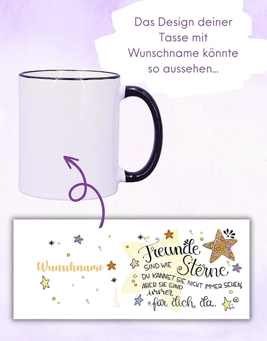 Tasse "Freunde sind wie Sterne"