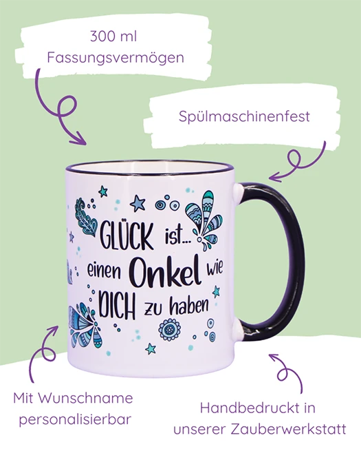 Tasse "Glück ist... Onkel"
