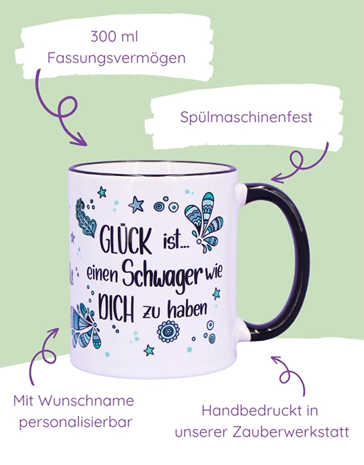 Tasse "Glück ist... Schwager"