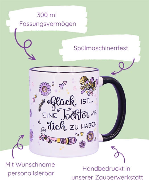 Tasse "Glück ist... Tochter"