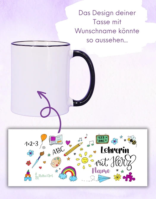 Tasse "Lehrerin mit Herz"