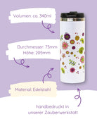 Thermobecher "Glücksblumen"