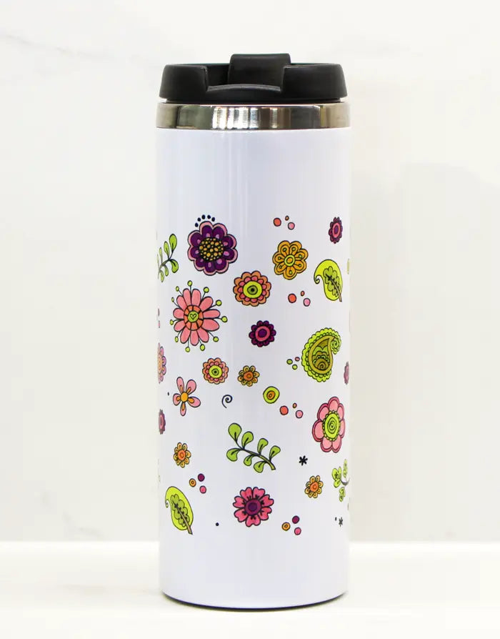 Thermobecher "Glücksblumen"