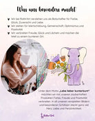 Thermosflasche Bambusdeckel "Blumenwiese"