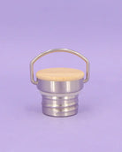 Thermosflasche Bambusdeckel "Blumenwiese"