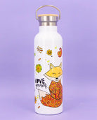 Thermosflasche Bambusdeckel "Fuchs"