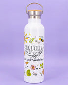 Thermosflasche Bambusdeckel "Lächeln"