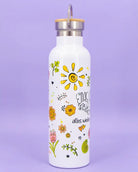 Thermosflasche Bambusdeckel "Lächeln"