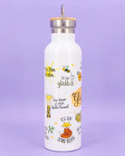 Thermosflasche Bambusdeckel "Meine Glücksflasche"