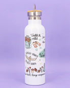 Thermosflasche Bambusdeckel "Meine Wanderflasche"