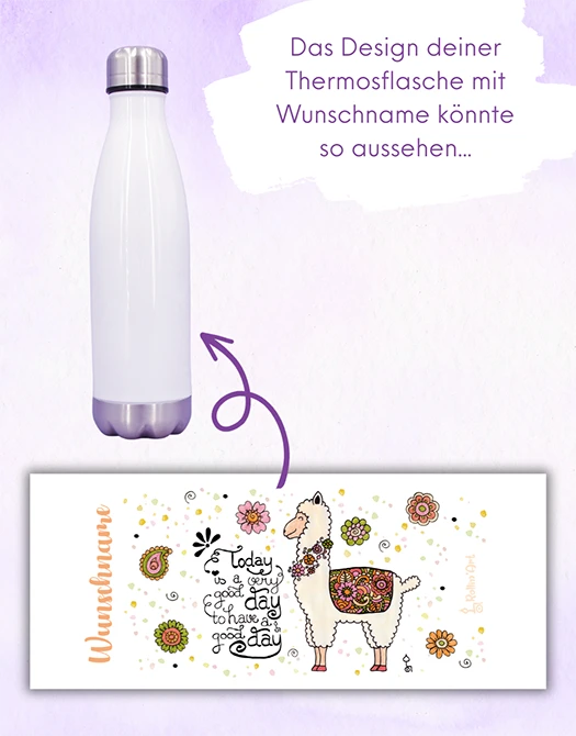 Trinkflasche "Alpaka"