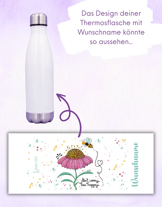 Trinkflasche "Bee Happy"