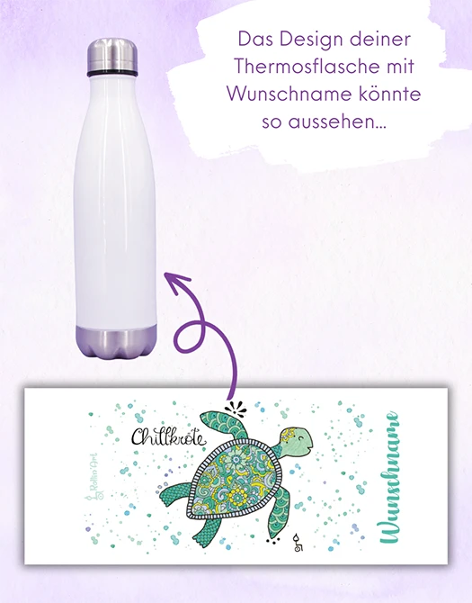 Trinkflasche "Chillkröte"
