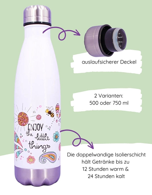 Trinkflasche "Enjoy the little things"