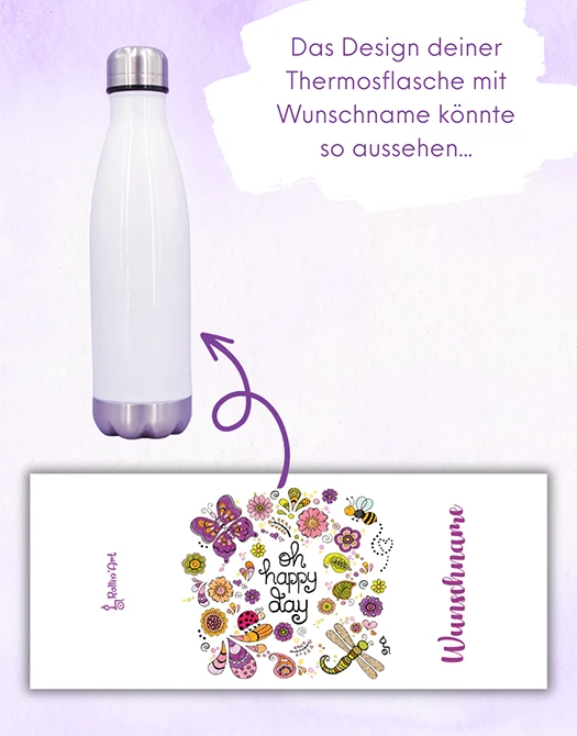 Trinkflasche "Happy"