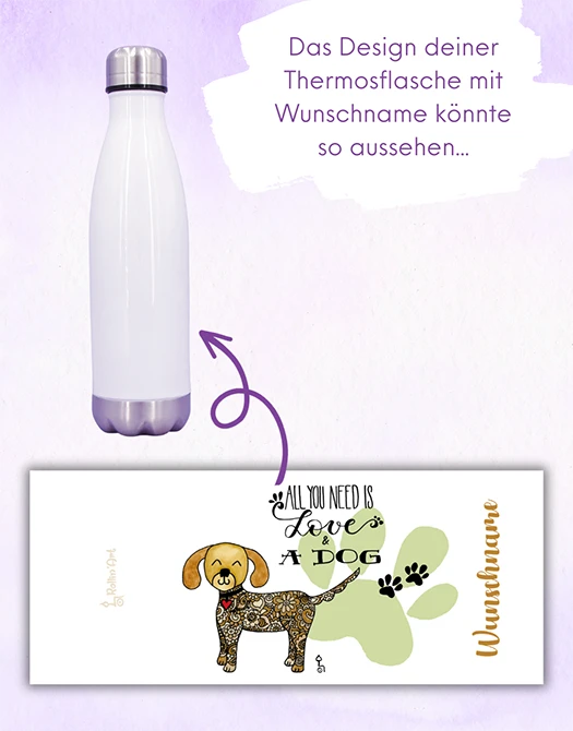 Trinkflasche "Hund"