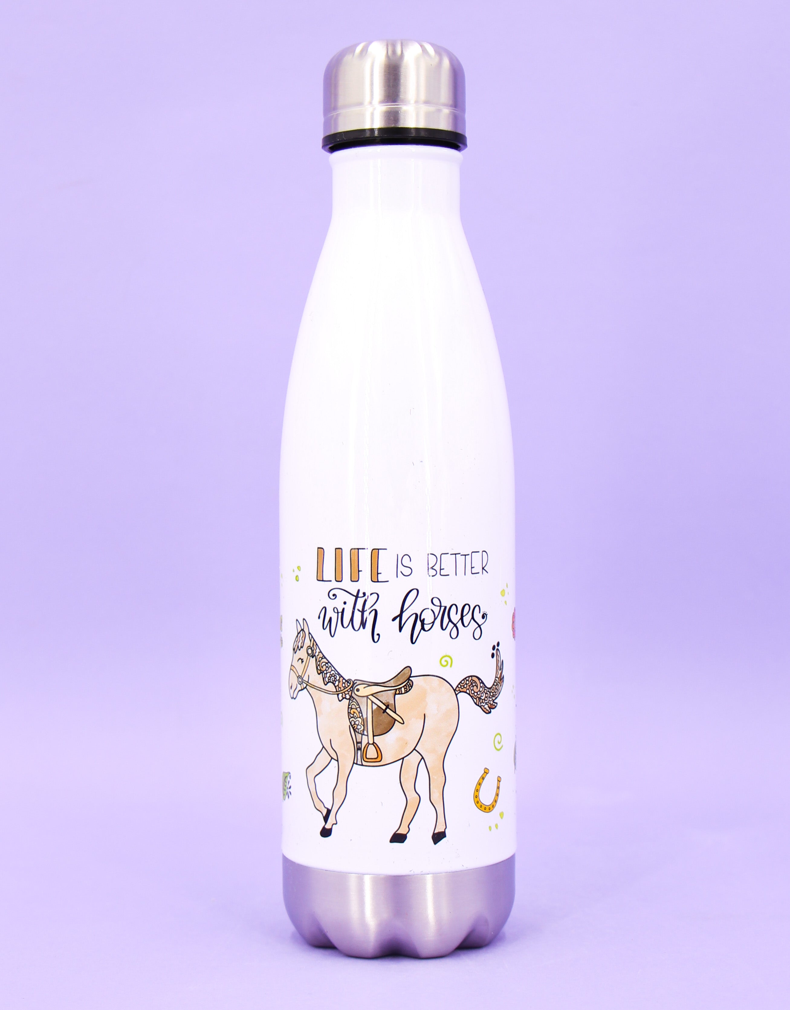 Trinkflasche "Life is better with horses"