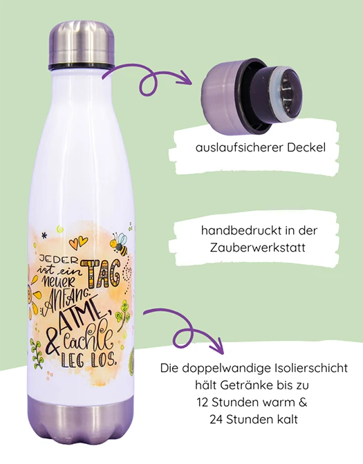 Trinkflasche „Neuer Anfang"