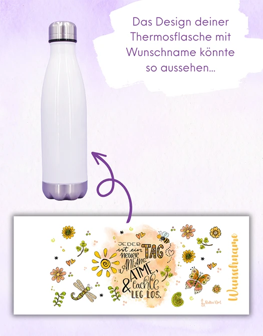 Trinkflasche „Neuer Anfang"