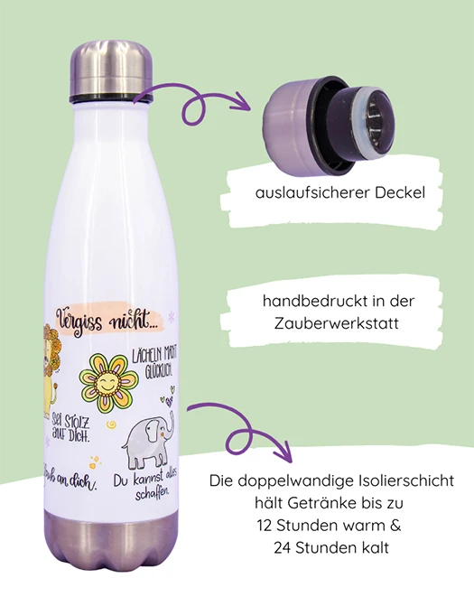 Trinkflasche „Vergiss nicht"