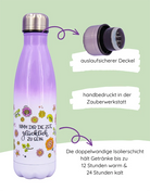 Trinkflasche lila "Nimm dir die Zeit"
