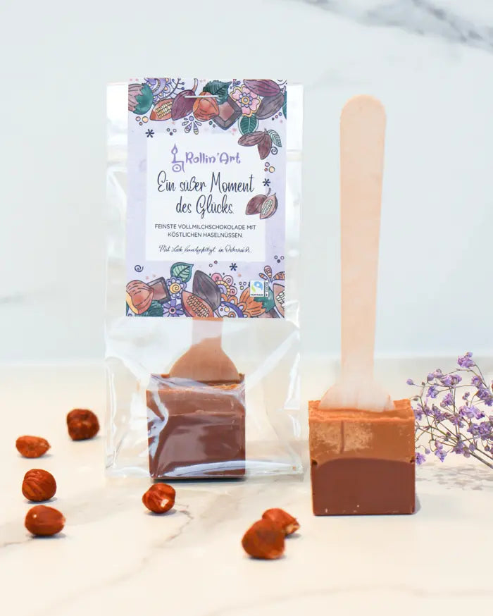 Trinkschokolade "Ein süßer Moment des Glücks"