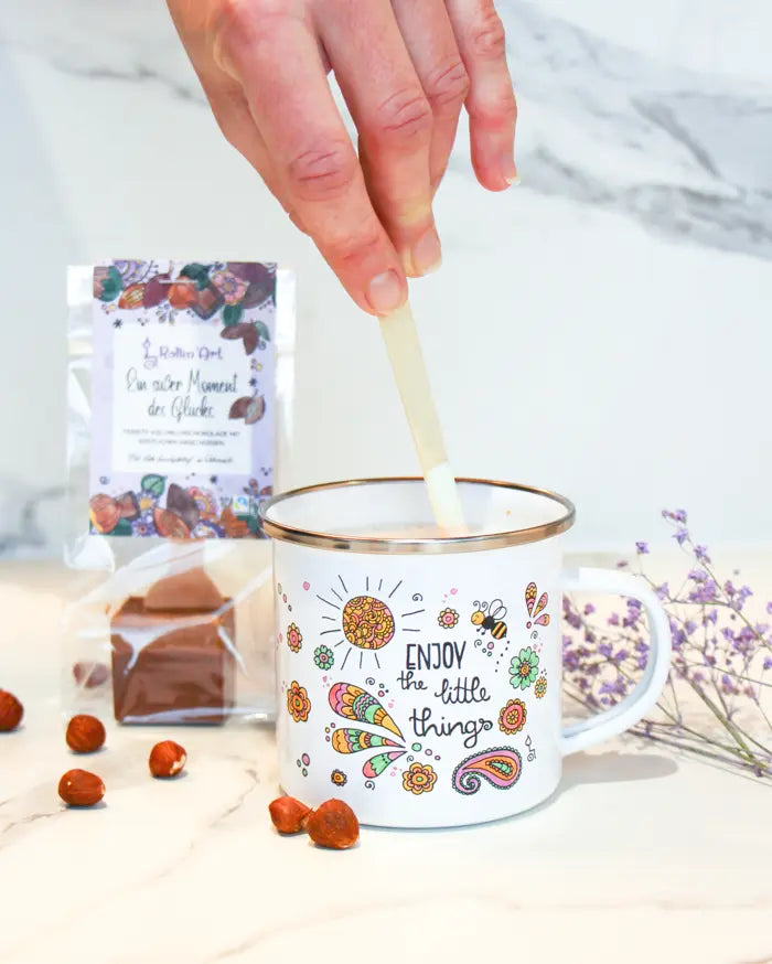 Trinkschokolade "Ein süßer Moment des Glücks"