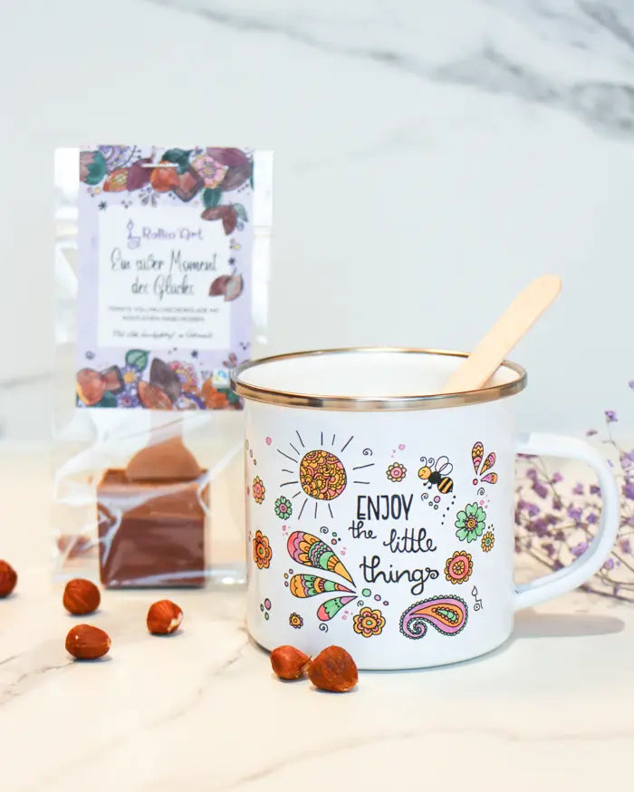 Trinkschokolade "Ein süßer Moment des Glücks"