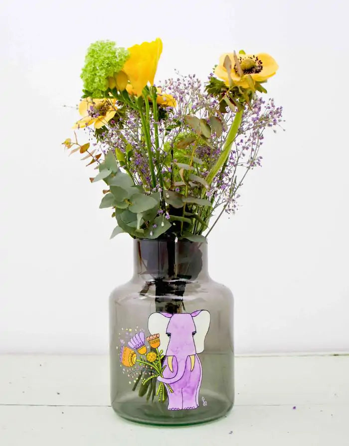 Vase "Glückselefant"