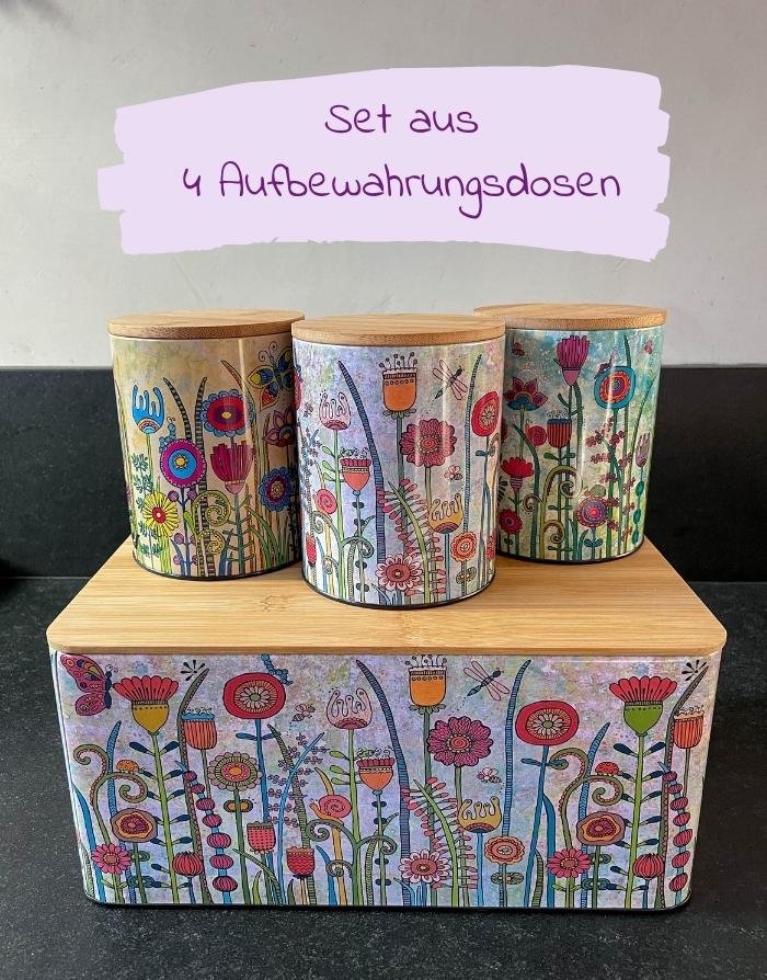 Aufbewahrungsdosen aus Metall 4er Set-RollinArt