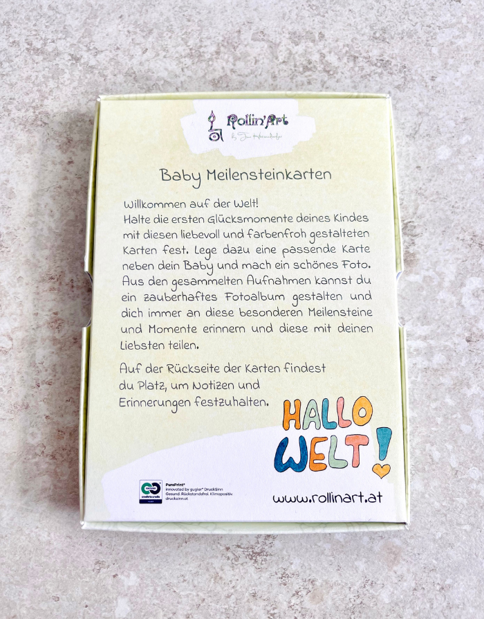 Baby Meilensteinkarten-RollinArt