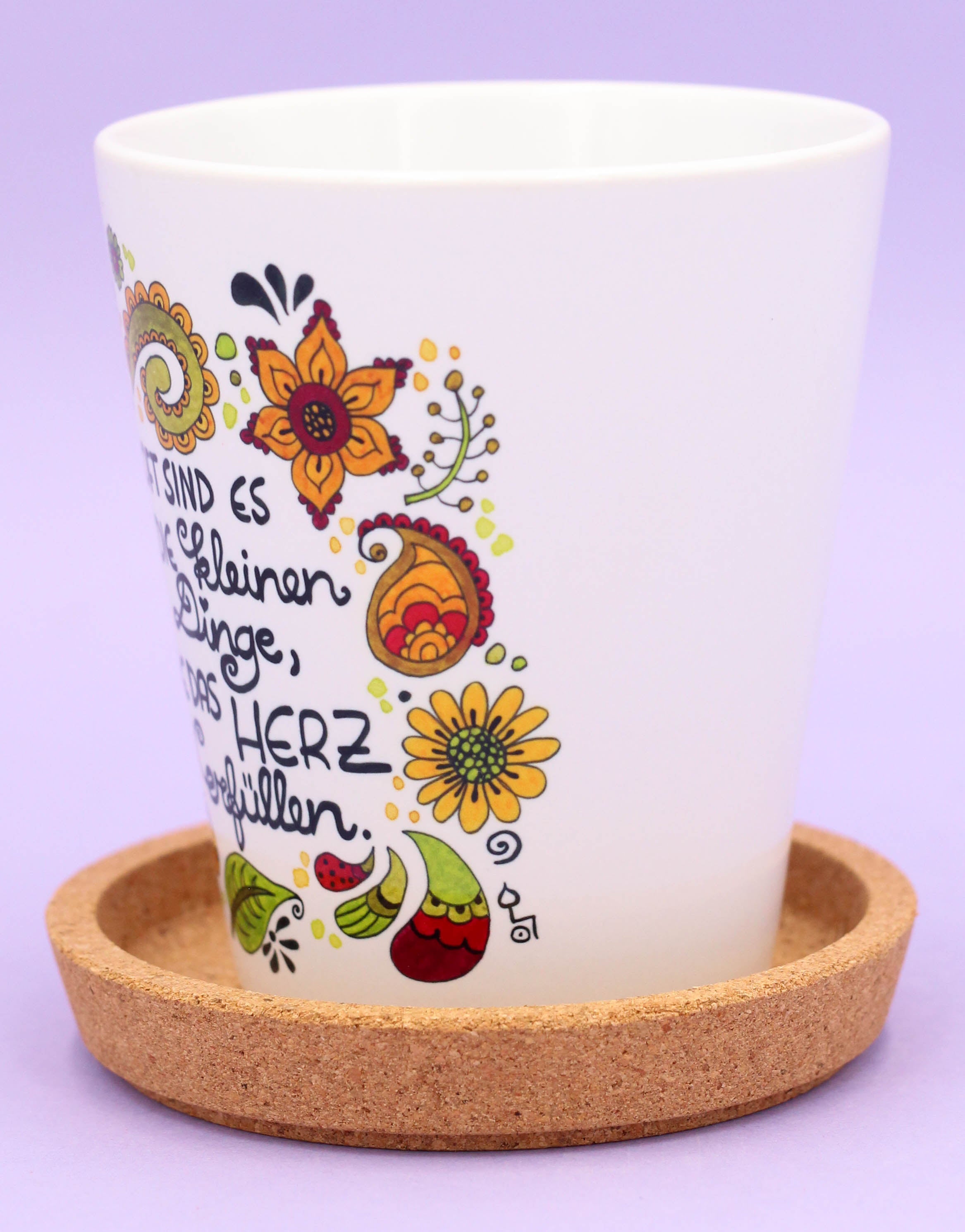 Blumentopf "Die kleinen Dinge"-RollinArt