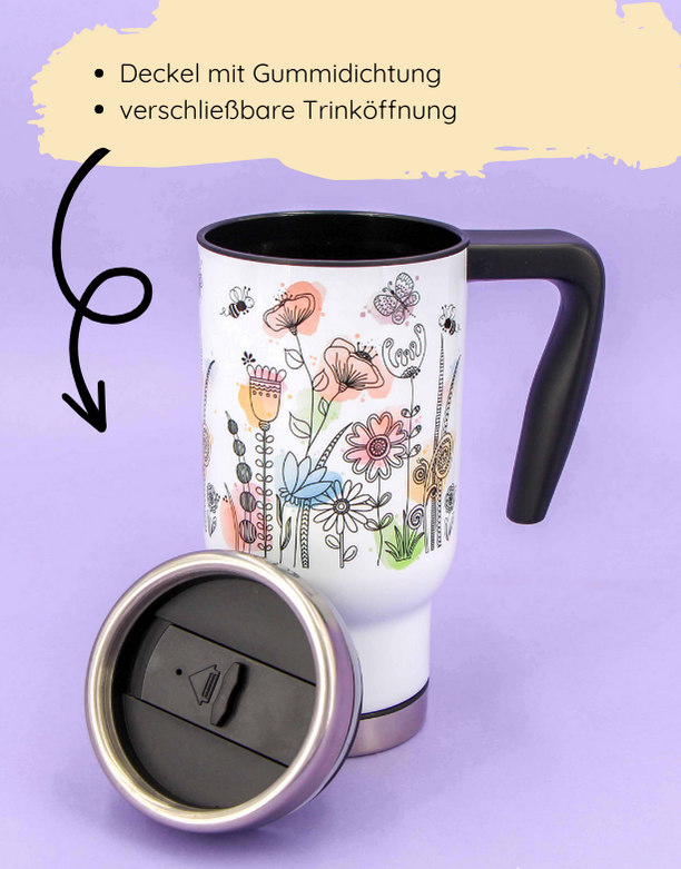 Coffee to go Becher "Blumenwiese"-RollinArt