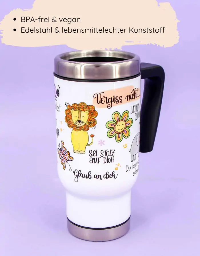 Coffee to go Becher "Vergiss nicht"-RollinArt
